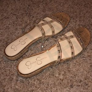 Jessica Simpson Ciara Clear Studded Sandals